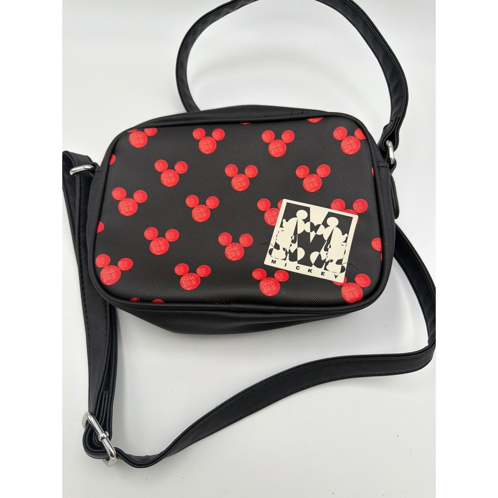 Dani by Danielle Nicole Disney Mickey Mouse Crossbody Bag Black Red Pattern